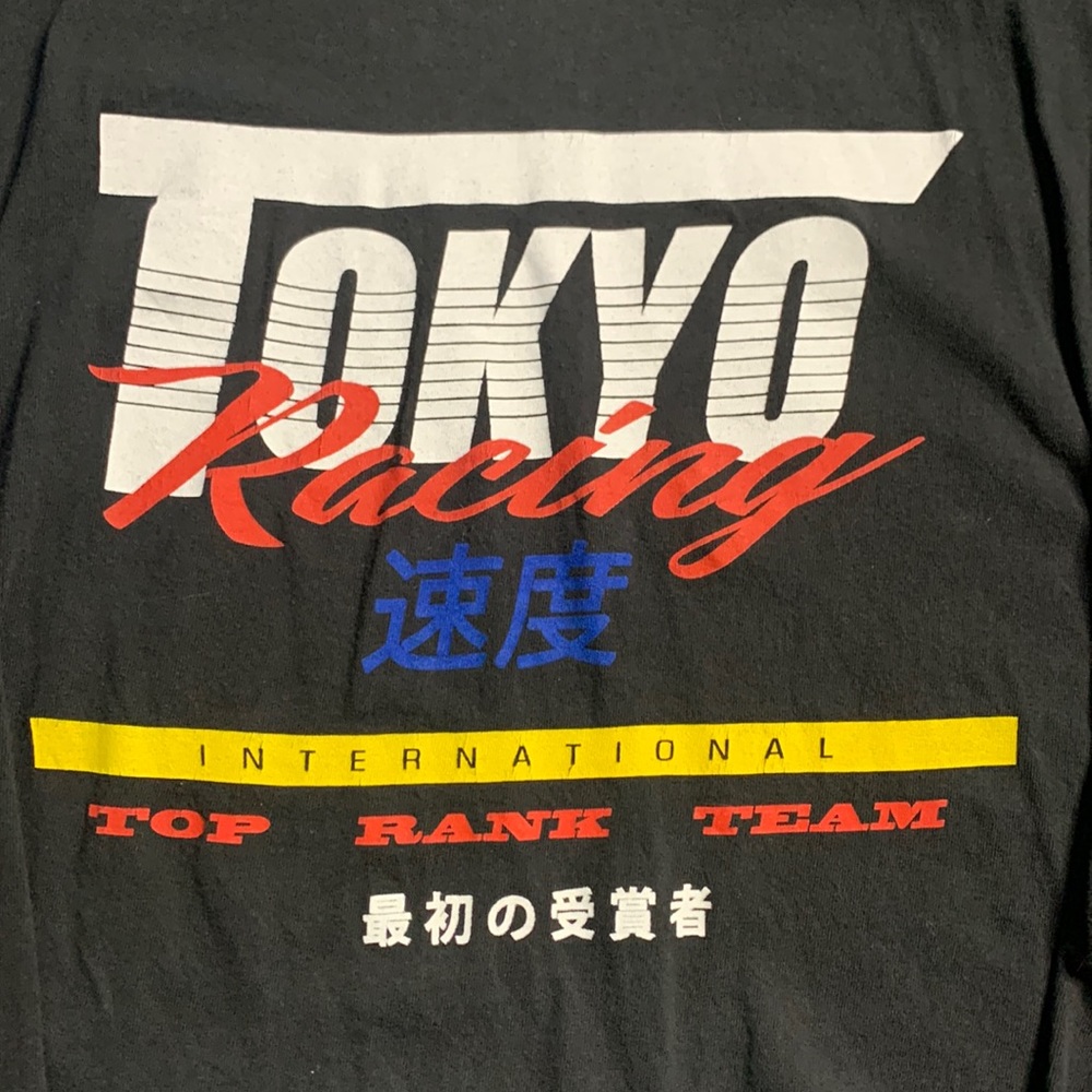 PacSun Tokyo Racing 1998 Graphic Men’s Size Medium Long Sleeve Black T Shirt
